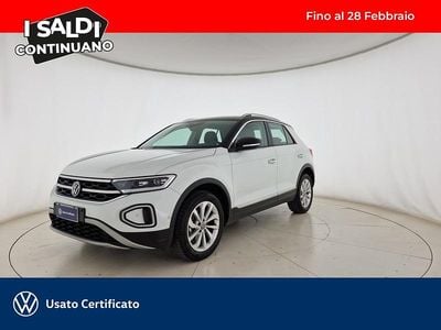 Usata VW T-Roc Style 116 CV (85 kW) 2022 Pure white nero SUV