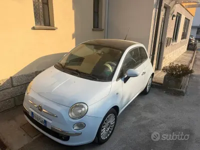Usata Fiat 500 Lounge 69 CV (50 kW) 2008 Blu Berlina