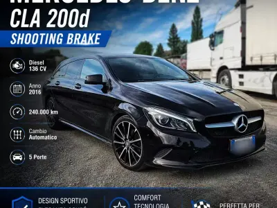Usata Mercedes CLA200 Shooting Brake 136 CV (100 kW) 2015 Nero Station wagon