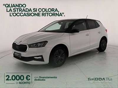 Usata Skoda Fabia Style 95 CV (69 kW) 2025 Bianco luna metallizzato nero tulipano perlato Utilitaria