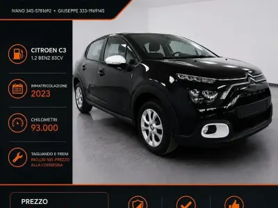 Usata Citroën C3 83 CV (61 kW) 2023 Nero Utilitaria