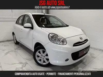 Usata Nissan Micra Visia 80 CV (58 kW) 2013 Bianco Utilitaria