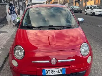 Usata Fiat 500 75 CV (55 kW) 2009 Rosso Cabrio