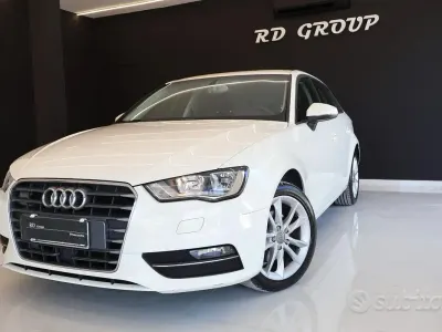 Usata Audi A3 Attraction 110 CV (80 kW) 2015 Bianco Berlina