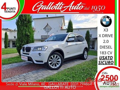 Usata BMW X3 Efficient Dynamics 184 CV (135 kW) 2013 Bianco SUV