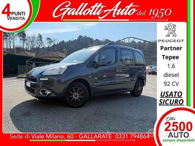 Begagnad Peugeot Partner Tepee Premium 92 HK (67 kW) 2014 Grå Minibuss