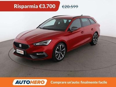 Usata Seat Leon FR 150 CV (110 kW) 2020 Rosso Station wagon