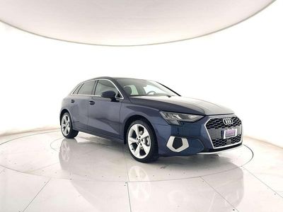 Usata Audi A3 Advanced 150 CV (110 kW) 2022 Blu metallizzato Berlina