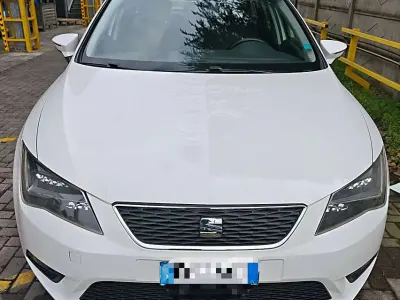Usata Seat Leon ST Style 105 CV (77 kW) 2016 Bianco Station wagon