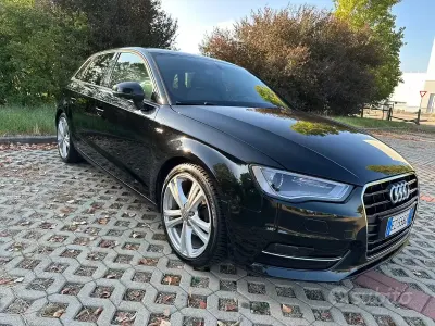 Usata Audi A3 S-Line 110 CV (80 kW) 2015 Nero Berlina