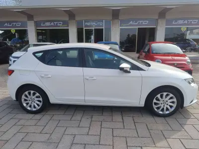Usata Seat Leon Style 110 CV (80 kW) 2016 Bianco Berlina
