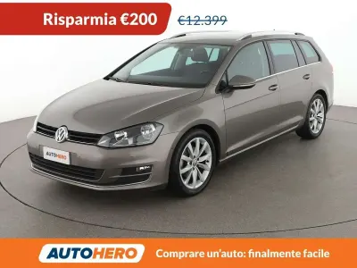Usata VW Golf VII Highline 125 CV (91 kW) 2015 Grigio Station wagon