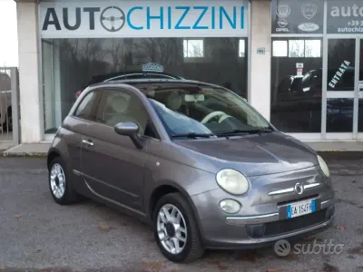 Usata Fiat 500 Lounge 69 CV (50 kW) 2009 Grigio Cabrio