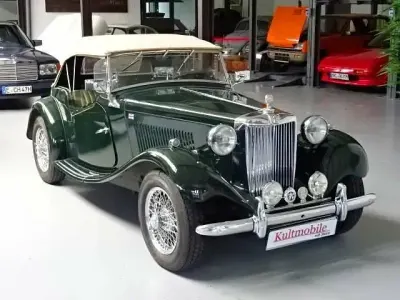 Usata MG TD 69 CV (50 kW) 1953 Verde Cabrio