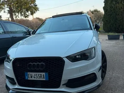 Usata Audi A3 S-Line 110 CV (80 kW) 2014 Bianco Berlina