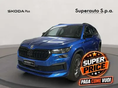 Usata Skoda Kodiaq SportLine 150 CV (110 kW) 2022 Blu/azzurro SUV