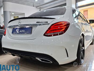 Usata Mercedes C220 AMG 170 CV (125 kW) 2016 Bianco Berlina