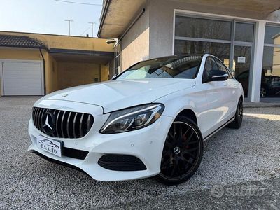Usata Mercedes C220 AMG 170 CV (125 kW) 2014 Bianco Berlina