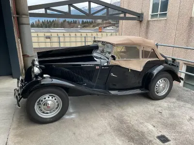 Usata MG TD 57 CV (41 kW) 1950 Nero Cabrio