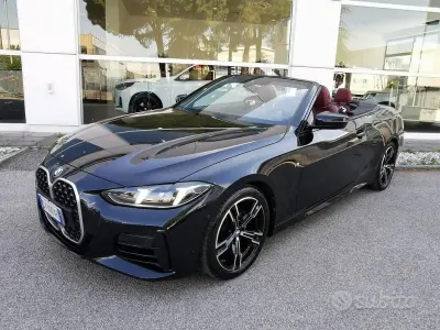 Usata BMW 420 Cabriolet M Sport 190 CV (139 kW) 2024 Black sapphire metallizzato Cabrio