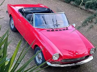 Usata Fiat 124 1960 Rosso Cabrio