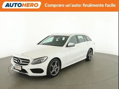 Usata Mercedes C220 Premium 194 CV (142 kW) 2018 Bianco Station wagon