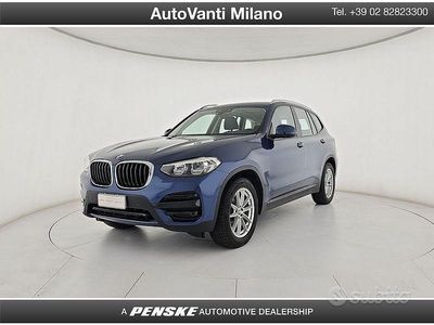 Usata BMW X3 Advantage 190 CV (139 kW) 2021 Blu SUV