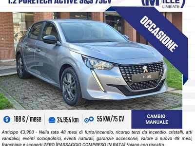 Usata Peugeot 208 Active 75 CV (55 kW) 2022 Grigio Utilitaria