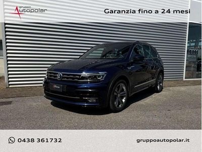 Usata VW Tiguan R-line 150 CV (110 kW) 2018 Blu SUV