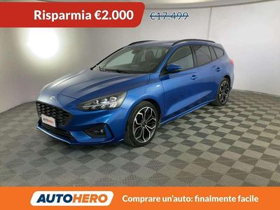 Usata Ford Focus ST-Line 120 CV (88 kW) 2020 Blu/azzurro Station wagon