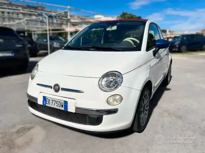 Usata Fiat 500C Lounge 69 CV (50 kW) 2011 Bianco Cabrio