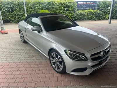 Usata Mercedes C180 Executive 170 CV (125 kW) 2017 Argento Cabrio