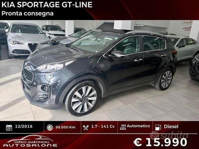 Usata Kia Sportage GT-Line 141 CV (103 kW) 2018 Nero SUV