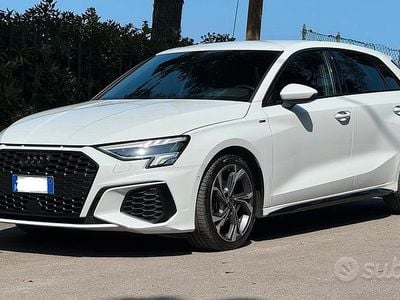 Usado Audi A3 S-Line 150 CV (110 kW) 2023 Blanco Berlina