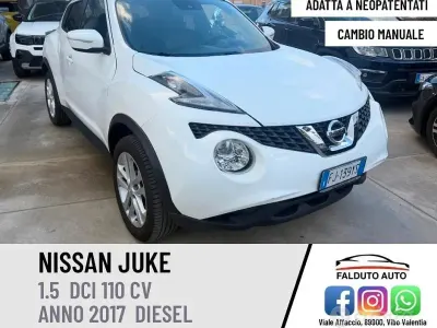 Usata Nissan Juke Acenta 110 CV (80 kW) 2017 Bianco SUV