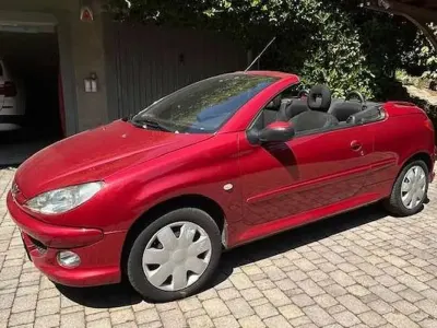 Usata Peugeot 206 109 CV (80 kW) 2003 Rosso Cabrio