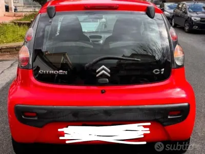 Usata Citroën C1 68 CV (50 kW) 2009 Rosso Utilitaria