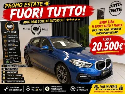 Usata BMW 116 M Sport 116 CV (85 kW) 2020 Bianco Utilitaria