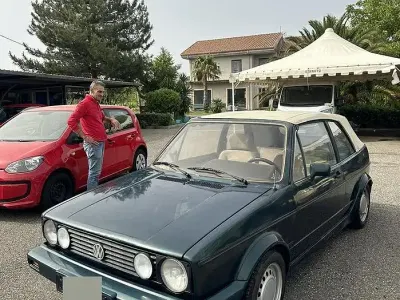 Usata VW Golf Cabriolet 50 CV (36 kW) 1982 Verde Cabrio