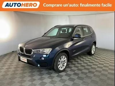 Usata BMW X3 Advantage 190 CV (139 kW) 2016 Blu SUV