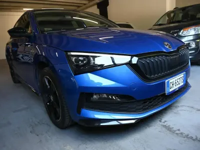 Usata Skoda Scala Monte Carlo 90 CV (66 kW) 2022 Blu race Utilitaria