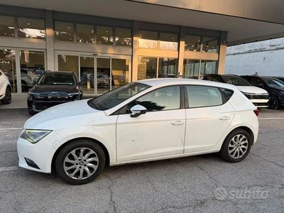 Usata Seat Leon Business 110 CV (80 kW) 2015 Bianco Berlina