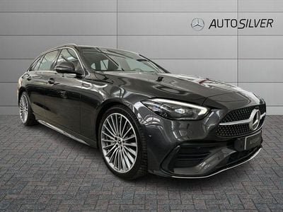 Usata Mercedes C220 AMG Line Premium Plus 200 CV (147 kW) 2022 Grigio grafite / metallizzato Station wagon