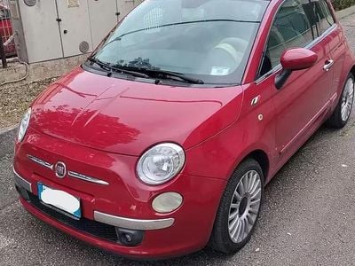 Usata Fiat 500 Lounge 69 CV (50 kW) 2009 Rosso Cabrio