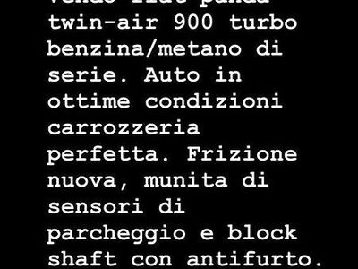 Usata Fiat Panda 2012 Bianco Utilitaria