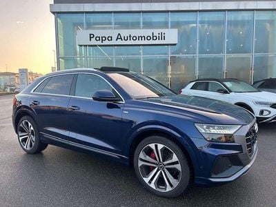 Usata Audi Q8 S-Line 286 CV (210 kW) 2021 Blu SUV