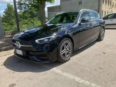 Usata Mercedes C220 AMG Line Premium Plus 200 CV (147 kW) 2021 Nero Station wagon
