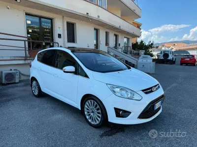 Usata Ford C-MAX Titanium 116 CV (85 kW) 2014 Bianco Monovolume