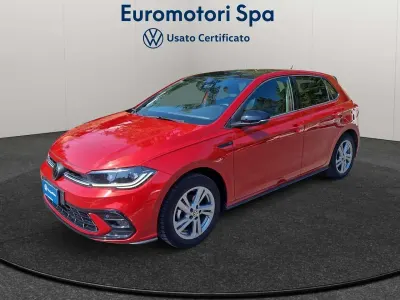 Usata VW Polo R-line 95 CV (69 kW) 2023 Rosso Utilitaria