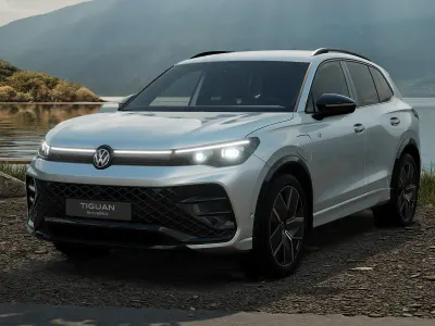 Nuova VW Tiguan R-line Plus 204 CV (150 kW) 2026 Dolomite silver metallizzato SUV